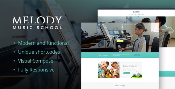 Melody - Music School WordPress Theme
           TFx