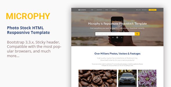 Microphy - HTML Responsive Template for Stock Photo
           TFx