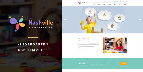 Nashville : Kindergarten PSD Template
           TFx
