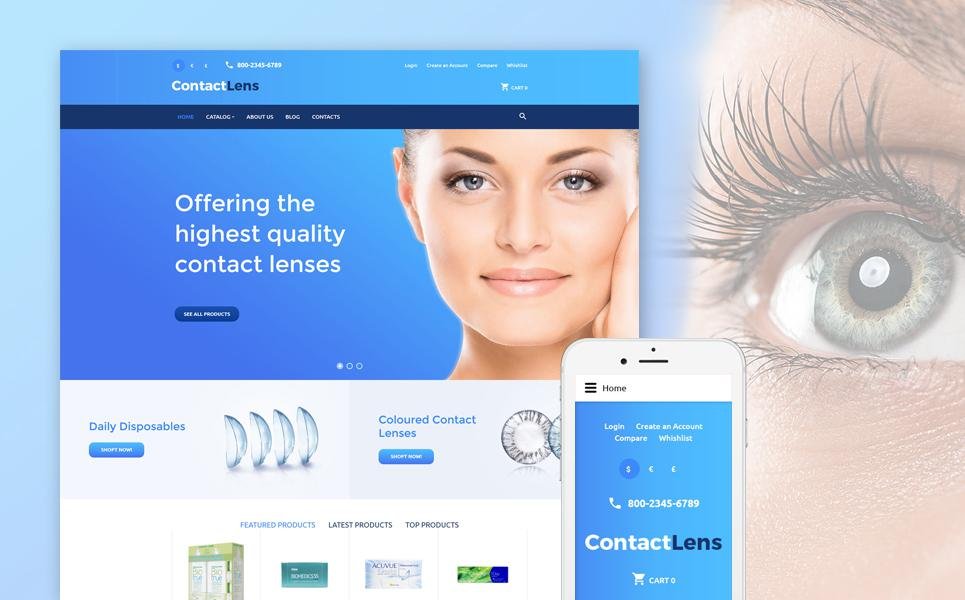 Optometrist's Responsive VirtueMart Template TMT