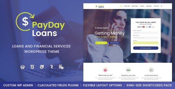 Payday Loans - Banking,  Loan Business & Finance WordPress Theme
           TFx