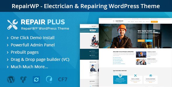 RepairWP - Electrician & Repairing WordPress Theme
           TFx