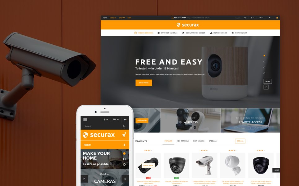 Securax - Security Systems Responsive PrestaShop Theme TMT