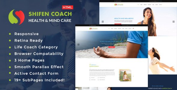 Shifen Coach:HTML Template for Building any Life Coach Website
           TFx