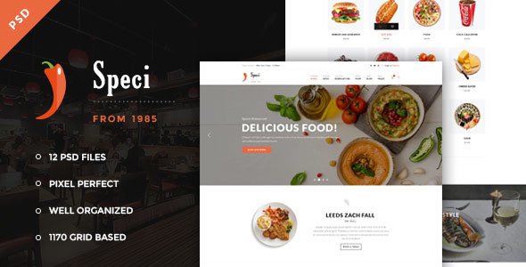 Speci - Restaurant PSD Template
           TFx