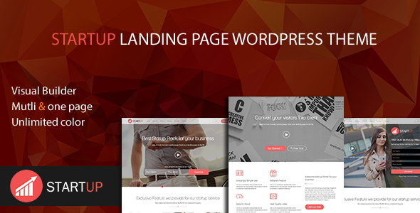 Startup Multi Concept Landing Page WordPress Theme
           TFx