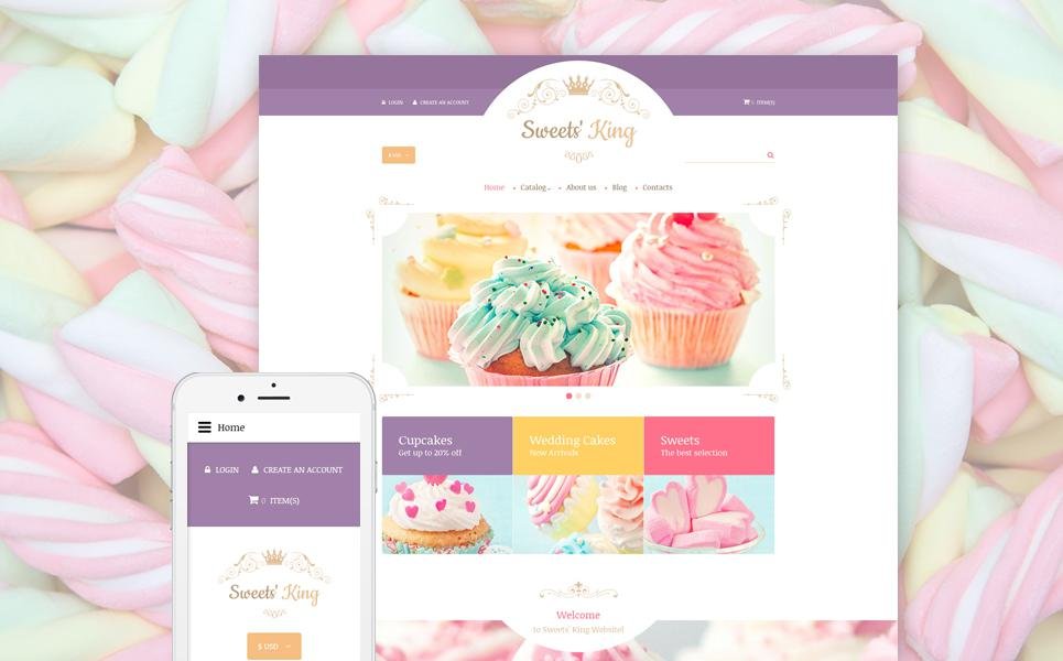Sweet Shop Responsive VirtueMart Template TMT
