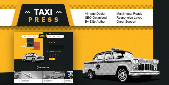 TaxiPress - Taxi Company Vintage WordPress Theme
           TFx