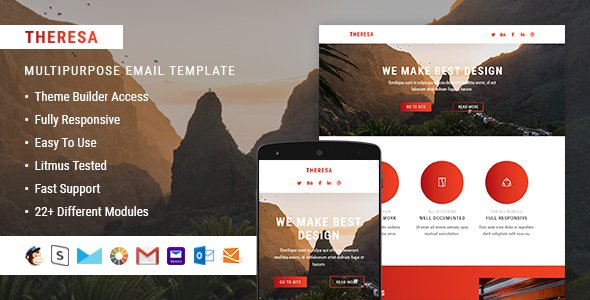 Theresa – Responsive Email + StampReady Builder
           TFx