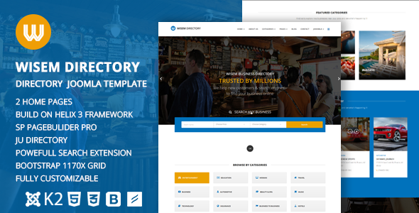 Wisem – Responsive Directory template for Joomla
           TFx