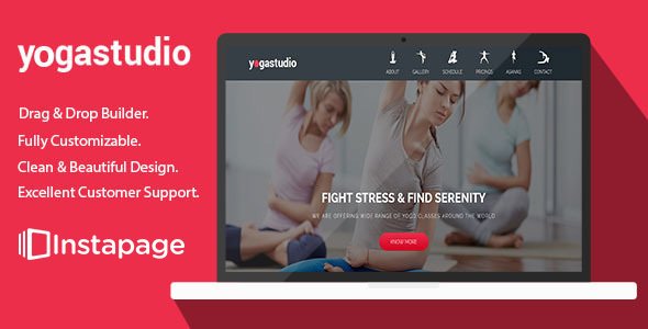 Yoga Studio - Instapge Landing Page Template
           TFx