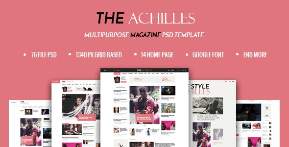 ACHILLES - Multipurpose Magazine PSD Template
           TFx