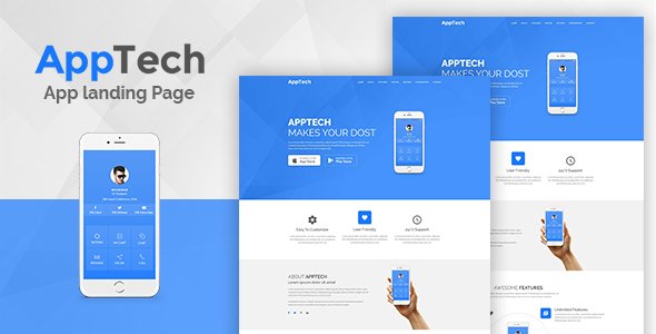 AppTech - App Landing PSD Template
           TFx