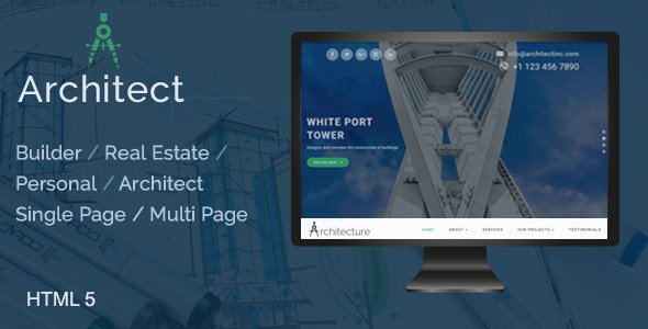 Architect / Builder / Single Property / Personal HTML Template
           TFx