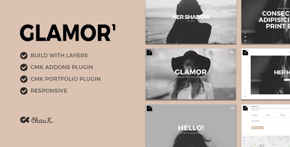 Glamor - Creative Portfolio WordPress Theme
           TFx