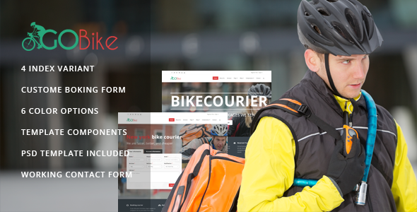 Gobike - Bike courier responsive html5 template
           TFx