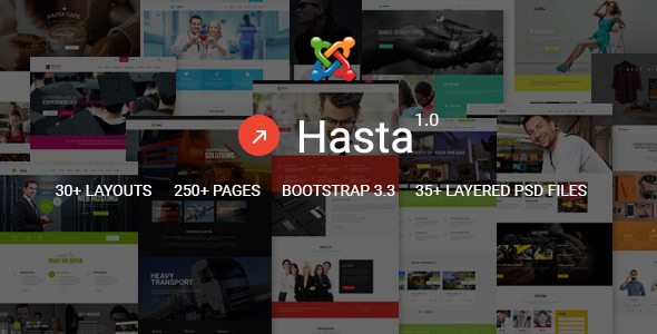 Hasta - Responsive Multipurpose Joomla Theme
           TFx