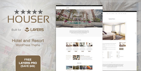 Houser | Hotel and Resort Layers WordPress Theme
           TFx