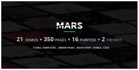 Mars | Multipurpose Parallax Responsive Coming Soon and Under Construction Template
           TFx