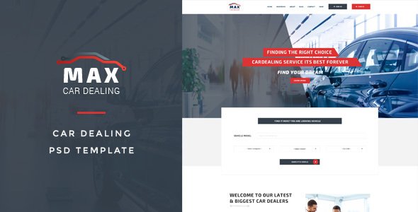 Max Car Dealer - Automotive PSD Template
           TFx