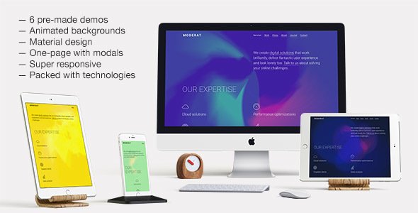 Moderat — Experimental One-Page Template
           TFx