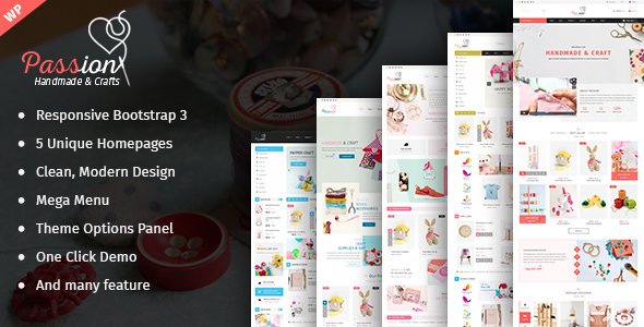 Passion - Handmade & Craft WooCommerce WordPress Theme
           TFx