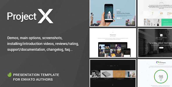 Project—X Presentation Template for Envato Authors
           TFx
