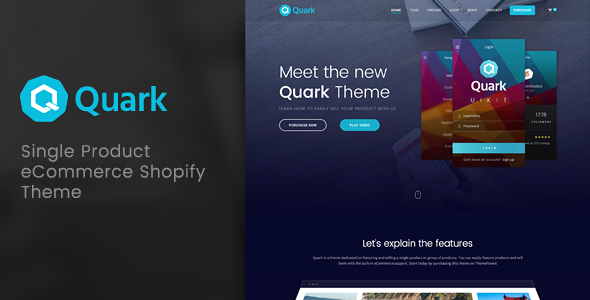 Quark - Single Product Shopify Theme
           TFx