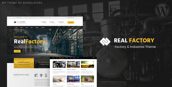Real Factory - Factory / Industrial / Construction Responsive WP Theme
           TFx