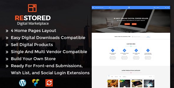 Restored MarketPlace - MarketPlace WordPress Theme 
           TFx
