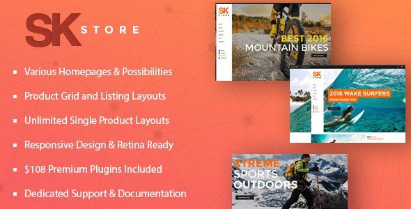 SK Store -  Responsive Store WP theme for Sport and Athletes
           TFx