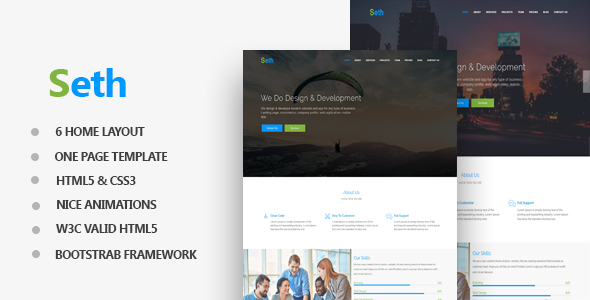 Seth - One Page Parallax
           TFx