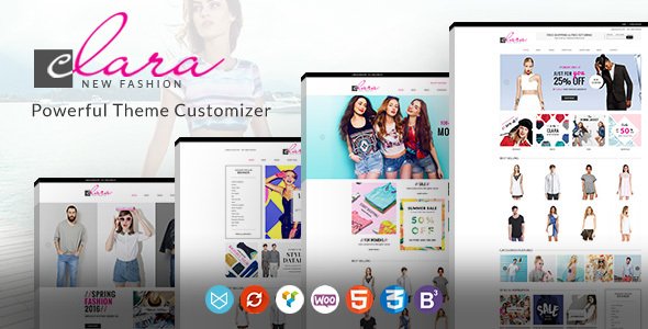 Simple Fashion WooCommerce Theme - WP Clara eCommerce
           TFx