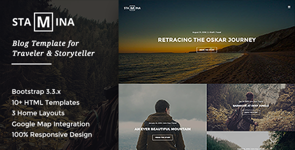 Stamina - Blog Template for Traveler & Storyteller
           TFx