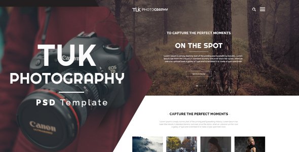 TUK - Photography PSD Template
           TFx