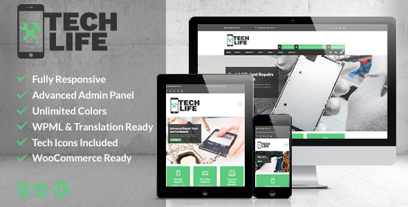 TechLife - Mobile, Tech & Electronics Repair Shop WordPress Theme
           TFx