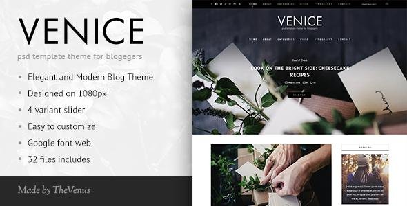 Venice | HTML Responsive Blog Template
           TFx