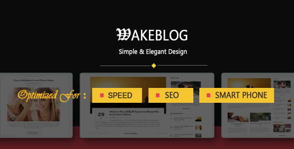 Wake - Exclusive Speed, SEO & Mobile Optimized WordPress Theme
           TFx