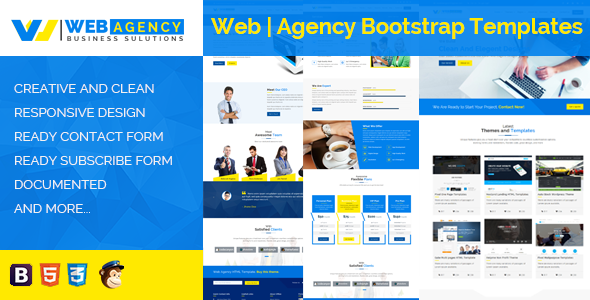 Web | Agency HTML Bootstrap Template
           TFx