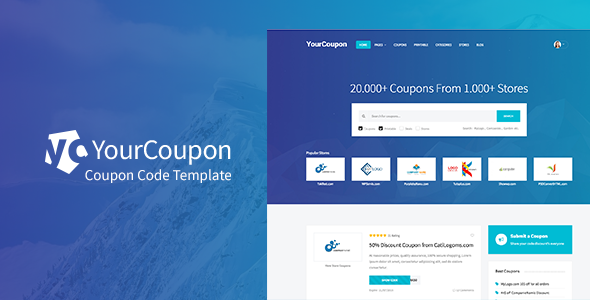 YourCoupon | Coupon Code, Discount, Deal Responsive Site Template
           TFx