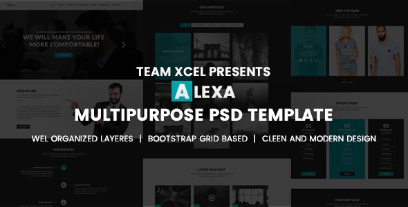 Alexa - PSD Multi-Purpose Landing Page
           TFx
