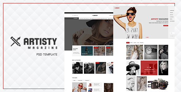 Artisty - Magazine PSD Template
           TFx