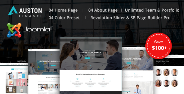 Auston - Finance, Corporate and Business Joomla Template
           TFx