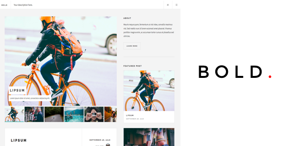 Bold - Responsive Blog Ghost Theme
           TFx