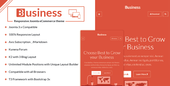 Business - Responsive Joomla Business Template
           TFx