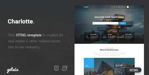 Charlotte - Real Estate HTML Template
           TFx