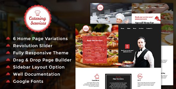 Chef - Restaurant - Catering WordPress Theme
           TFx