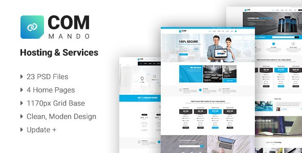 Commando Hosting & Services PSD Templates
           TFx