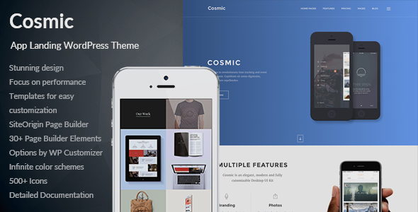Cosmic - App Landing Multi-Purpose WordPress Theme
           TFx
