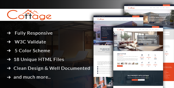 Cottage - Single Property HTML Template
           TFx